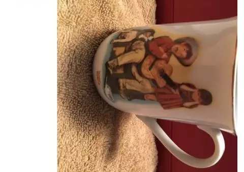 Norman Rockwell coffee cups